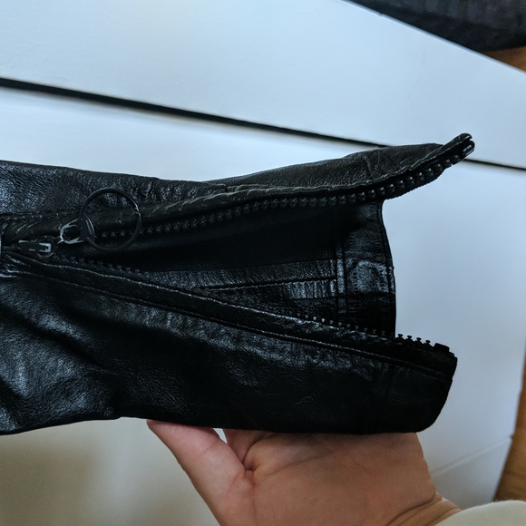 ALDO Fitted Leather Jacket - Picture 6 of 10